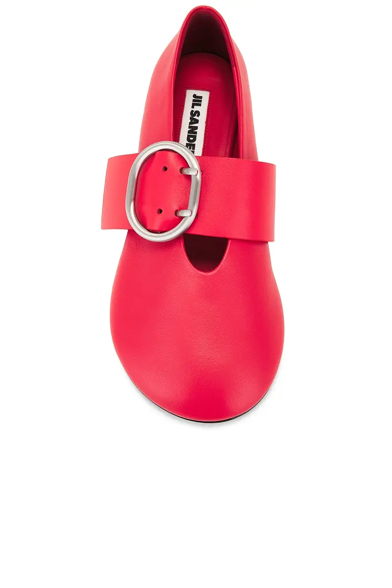 Jil Sander Cannolo Buckle Ballerina Flat | Thumbnail 4 Jil Sander Cannolo Buckle Ballerina Flat | Thumbnail 4