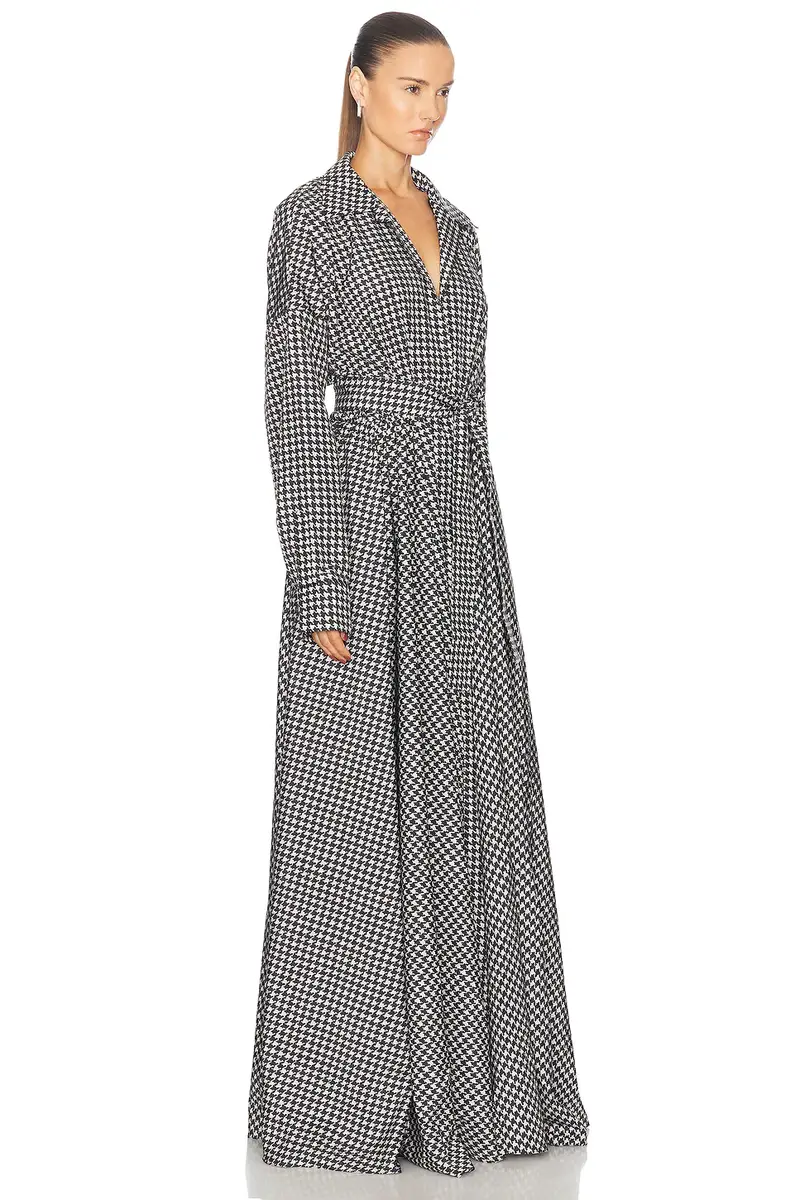 Norma Kamali Super Oversized Boyfriend Shirt Flared Gown | Thumbnail 2 Norma Kamali Super Oversized Boyfriend Shirt Flared Gown | Thumbnail 2