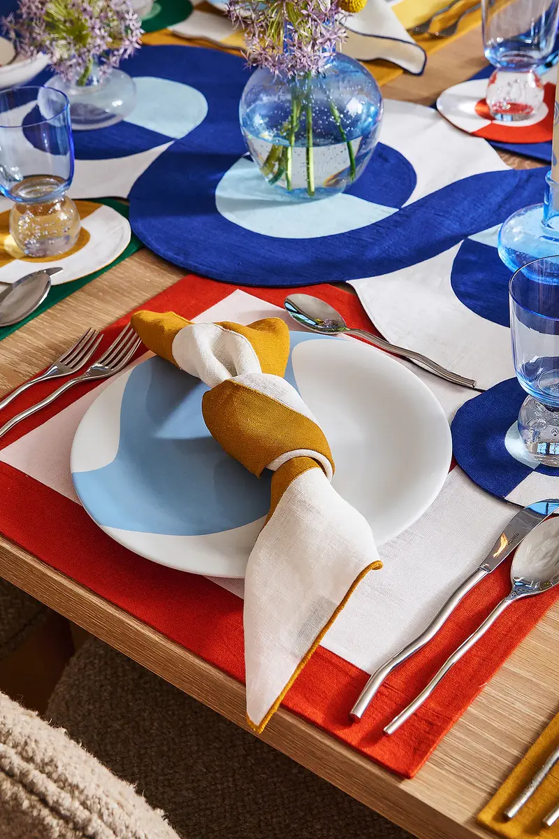 Misette Linen Embroidered Napkins Set Of 4 | Thumbnail 5