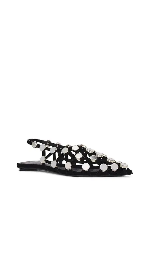 The Attico Grid Ballerina Flat | Thumbnail 2