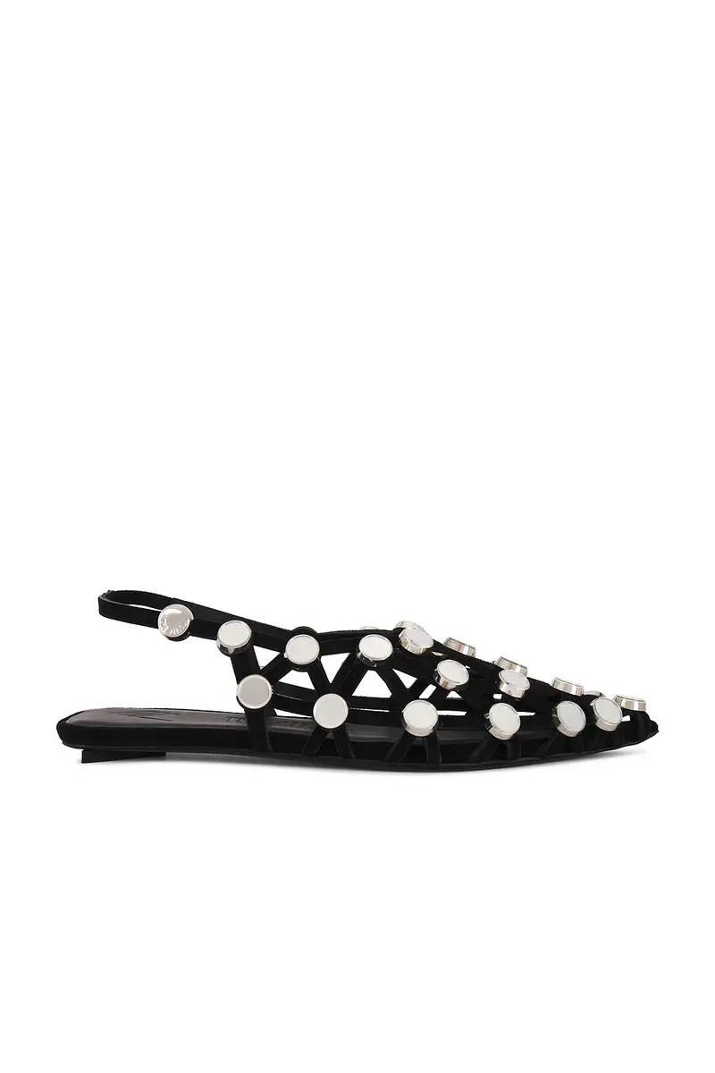 The Attico Grid Ballerina Flat | Thumbnail 3