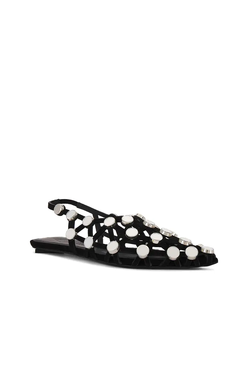 The Attico Grid Ballerina Flat | Thumbnail 4