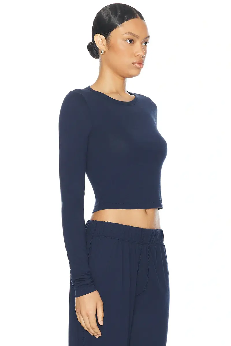 ÉTERNE Long Sleeve Baby Tee | Thumbnail 2