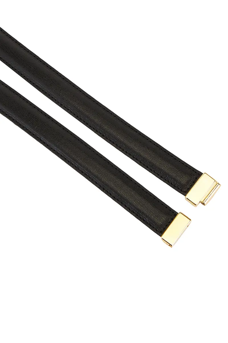 TOTEME Slide Clasp Leather Belt | Thumbnail 3