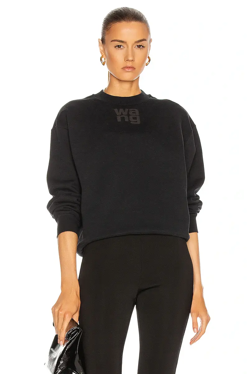 Alexander Wang Puff Paint Foundation Sweatshirt | Image 1 Alexander Wang Puff Paint Foundation Sweatshirt | Image 1