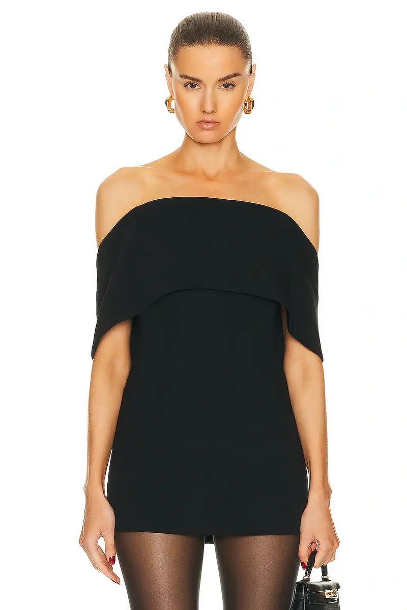 Toteme Off Shoulder Evening Top | Image 1 Toteme Off Shoulder Evening Top | Image 1