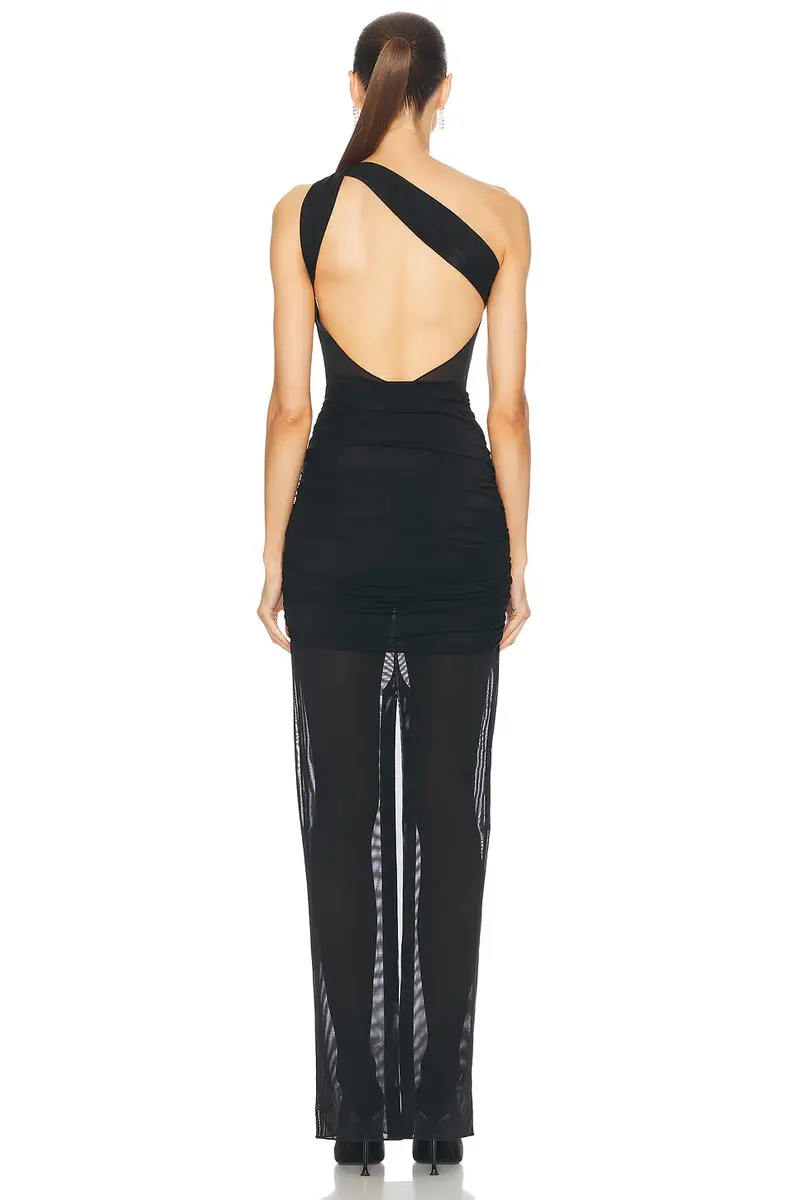 Alessandra Rich Sleeveless Gown | Thumbnail 4 Alessandra Rich Sleeveless Gown | Thumbnail 4