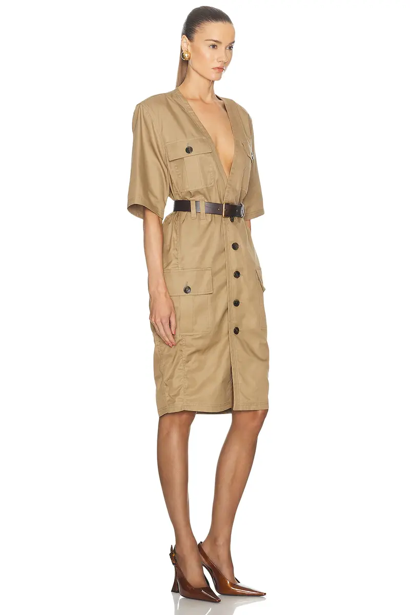 Saint Laurent Utility Shirt Dress | Thumbnail 2 Saint Laurent Utility Shirt Dress | Thumbnail 2