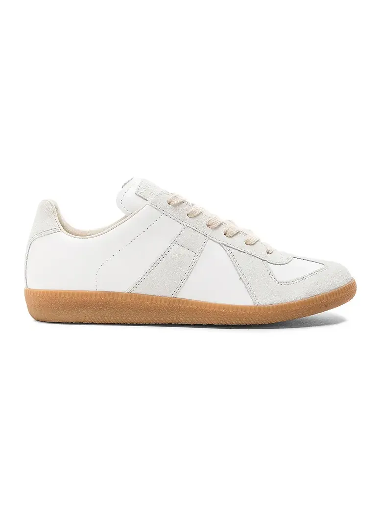 Replica Calf & Lambskin Leather Sneakers Replica Calf & Lambskin Leather Sneakers