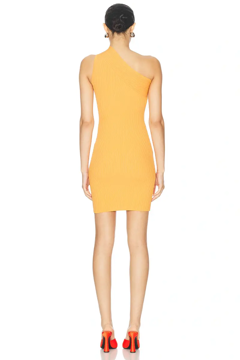 Moschino Jeans One Shoulder Mini Dress | Thumbnail 3 Moschino Jeans One Shoulder Mini Dress | Thumbnail 3