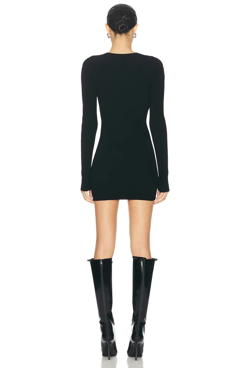Moschino Jeans Long Sleeve Mini Dress | Thumbnail 3 Moschino Jeans Long Sleeve Mini Dress | Thumbnail 3