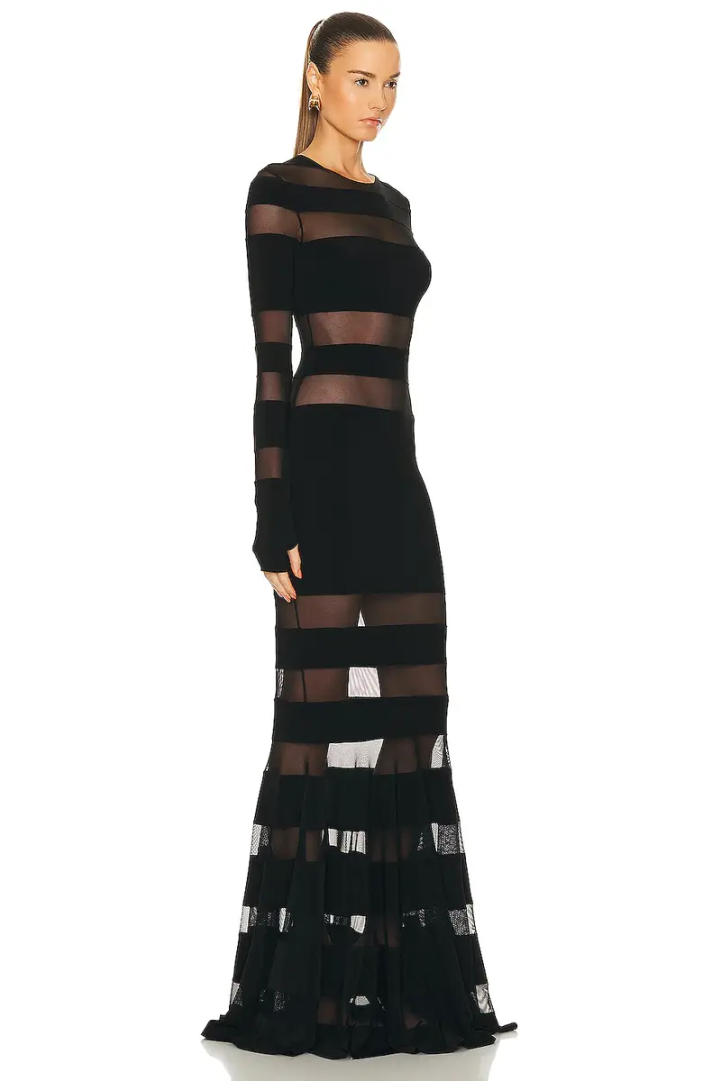 Norma Kamali Spliced Fishtail Gown | Thumbnail 2