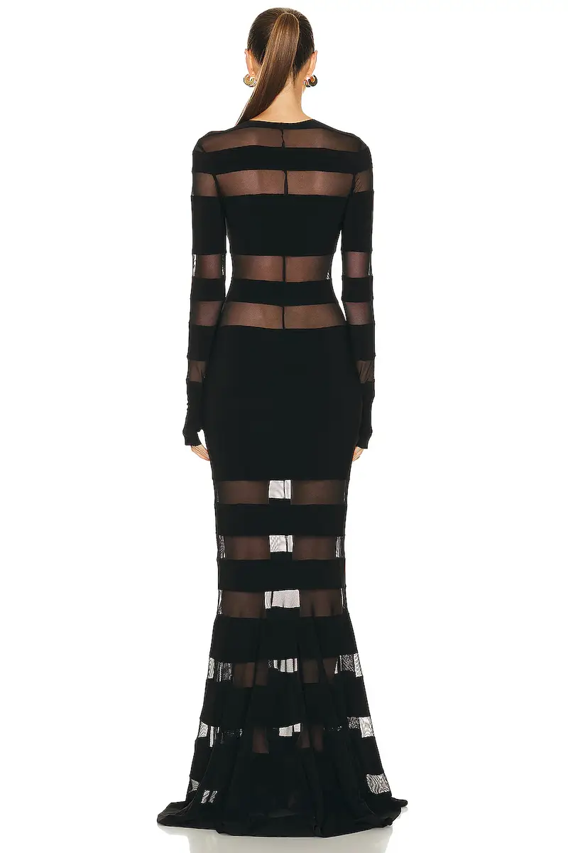 Norma Kamali Spliced Fishtail Gown | Thumbnail 3