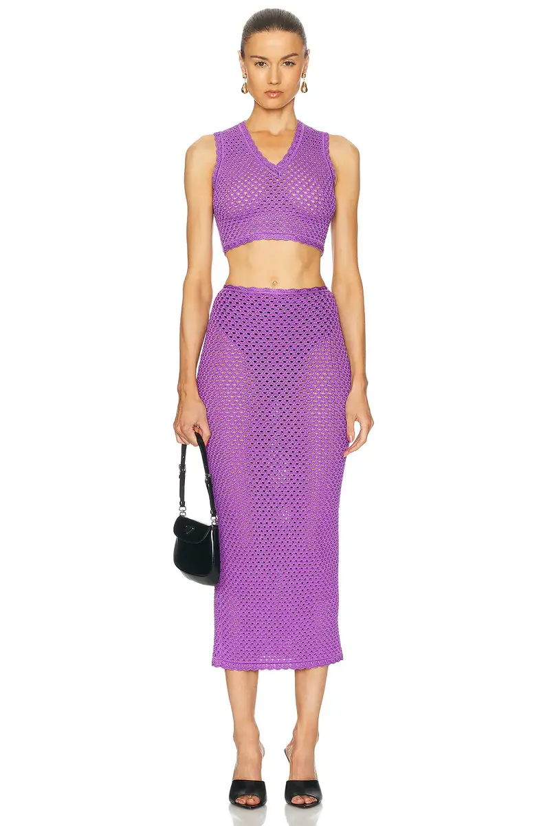 Dolce & Gabbana Crochet Cropped Top | Thumbnail 4 Dolce & Gabbana Crochet Cropped Top | Thumbnail 4