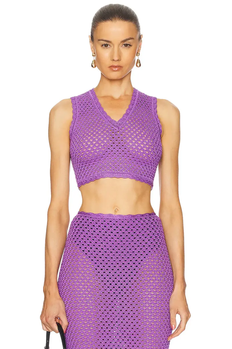 Dolce & Gabbana Crochet Cropped Top