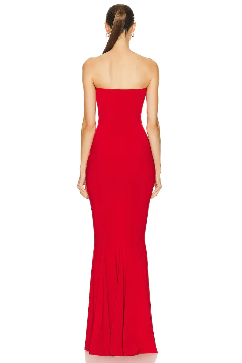 Norma Kamali Strapless Fishtail Gown | Thumbnail 3 Norma Kamali Strapless Fishtail Gown | Thumbnail 3