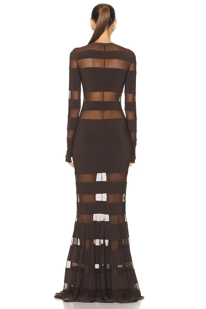 Norma Kamali Spliced Dress Fishtail Gown | Thumbnail 3 Norma Kamali Spliced Dress Fishtail Gown | Thumbnail 3