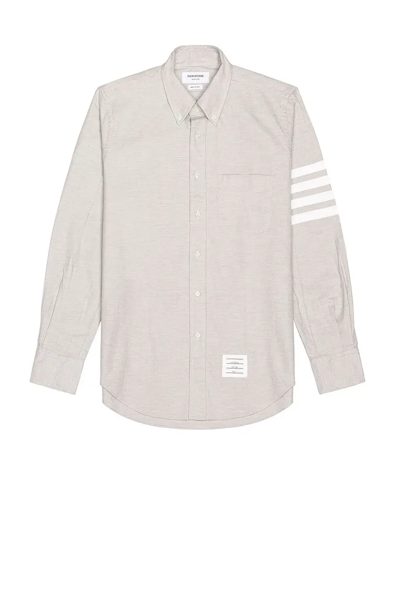 Thom Browne Straight Fit 4 Bar Shirt | Image 1 Thom Browne Straight Fit 4 Bar Shirt | Image 1