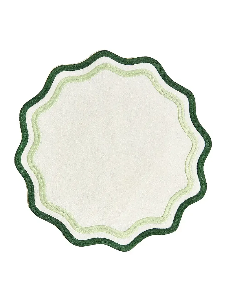 Misette Embroidered Linen Placemats Set Of 4