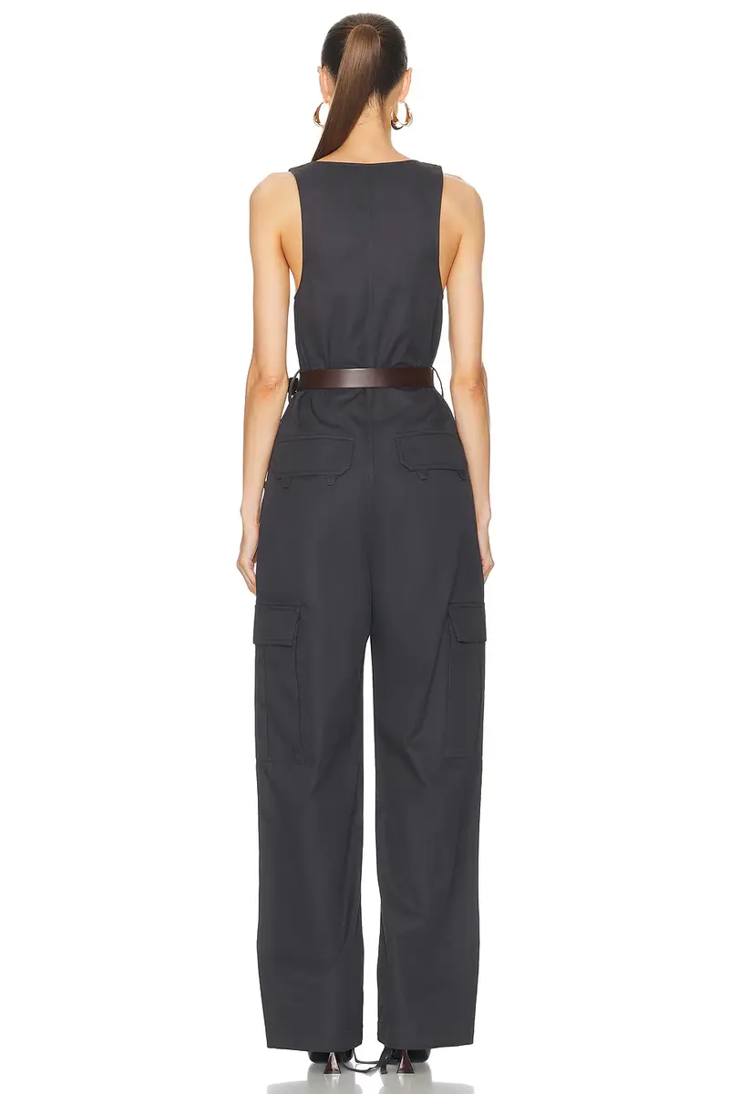 Saint Laurent Sleeveless Jumpsuit | Thumbnail 4 Saint Laurent Sleeveless Jumpsuit | Thumbnail 4