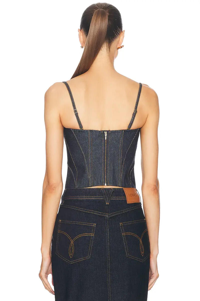 Fleur du Mal Denim Bustier Top | Thumbnail 4 Fleur du Mal Denim Bustier Top | Thumbnail 4