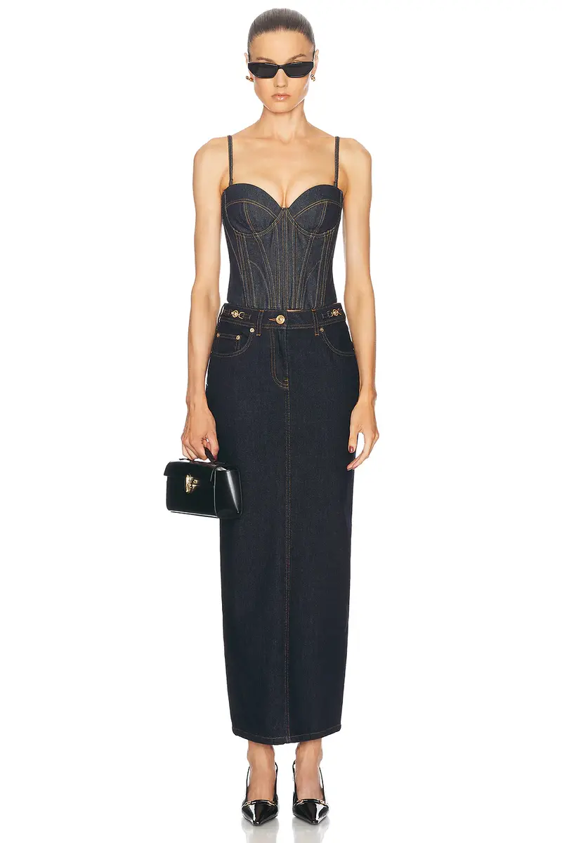 Fleur du Mal Denim Bustier Top | Thumbnail 5 Fleur du Mal Denim Bustier Top | Thumbnail 5