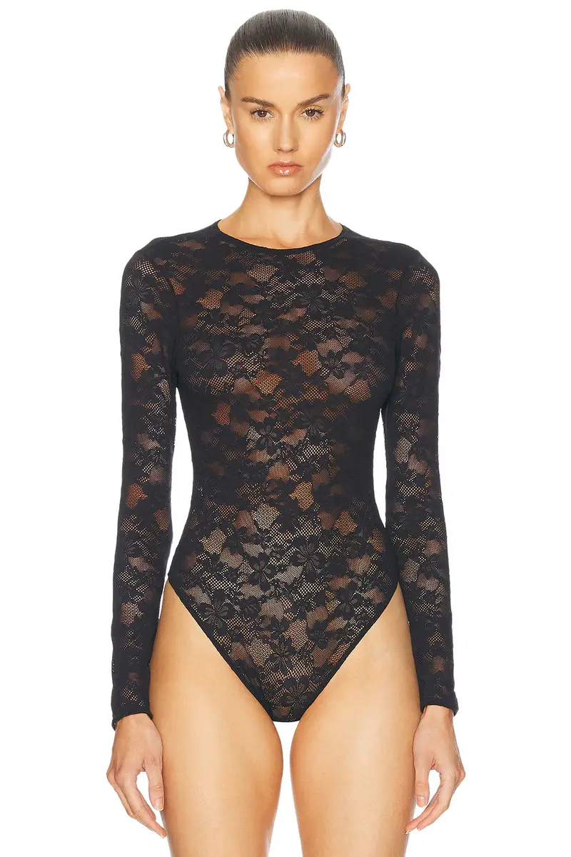 fleur du mal Le Stretch Long Sleeve Bodysuit | Thumbnail 2