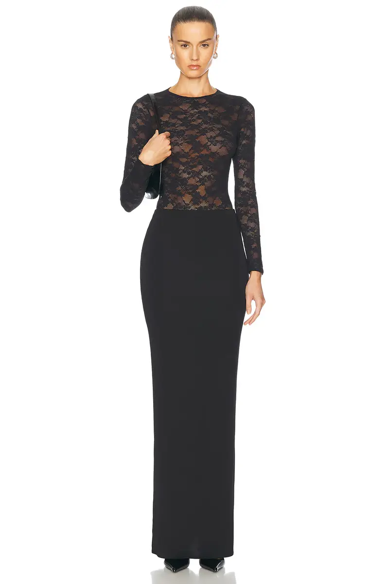 fleur du mal Le Stretch Long Sleeve Bodysuit | Thumbnail 5