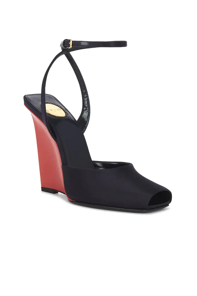 Saint Laurent La Scandale Wedge Sandal | Thumbnail 2