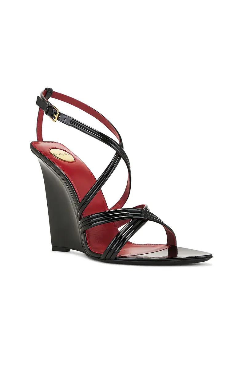Saint Laurent Rossi Wedge Sandal | Thumbnail 2 Saint Laurent Rossi Wedge Sandal | Thumbnail 2