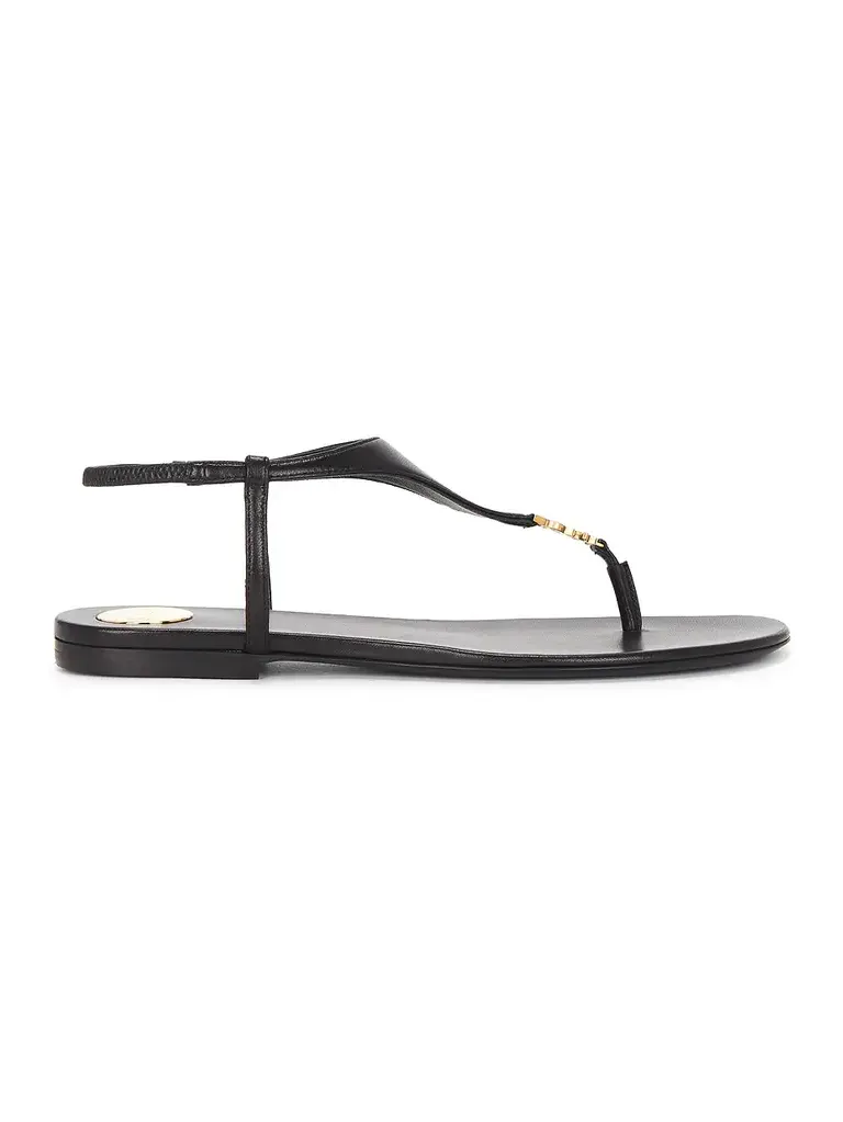 Saint Laurent Cassandra Flat Sandal