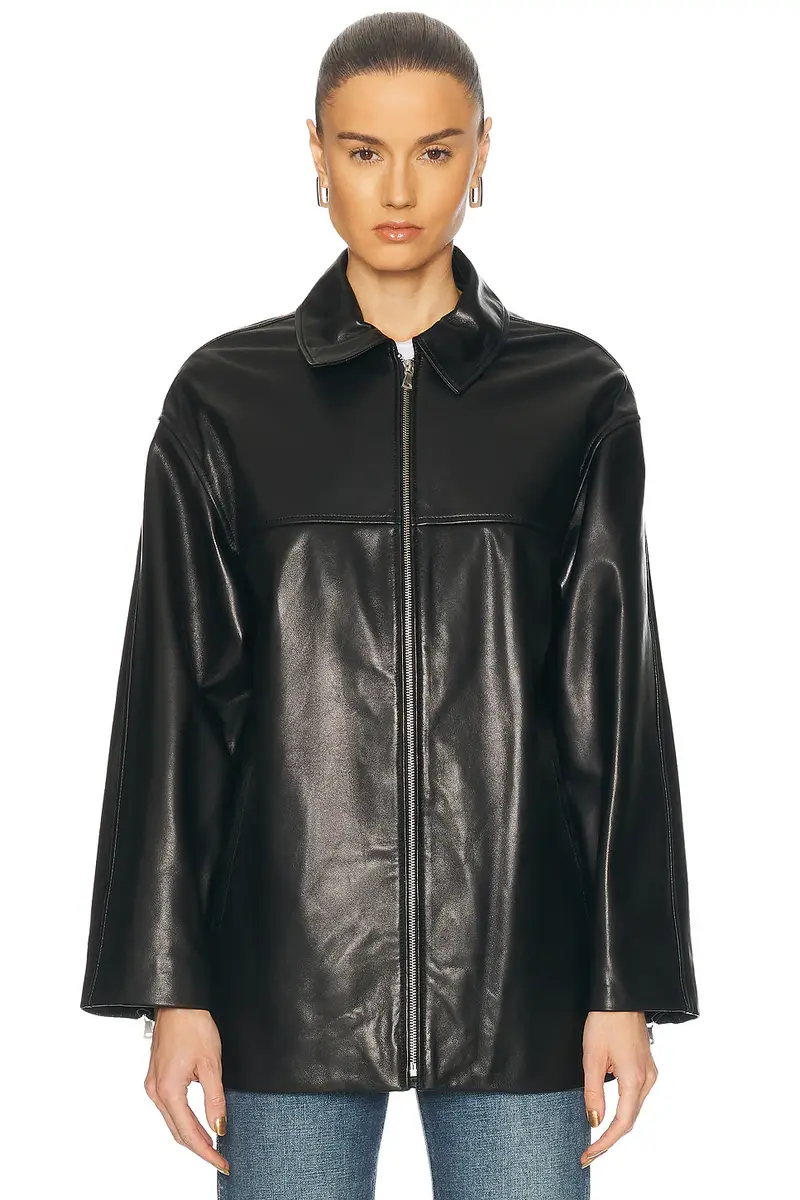 Nour Hammour Layne Sleek Leather Jacket | Thumbnail 2 Nour Hammour Layne Sleek Leather Jacket | Thumbnail 2