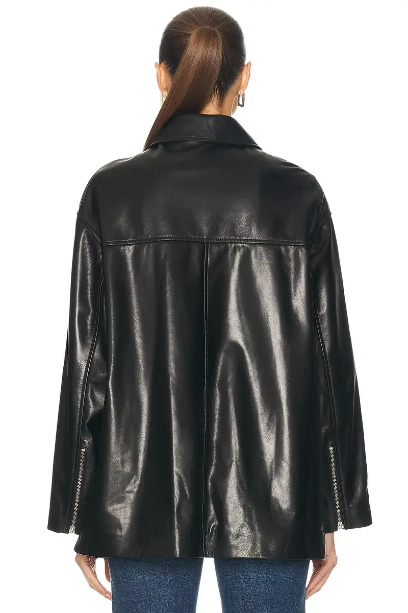 Nour Hammour Layne Sleek Leather Jacket | Thumbnail 4 Nour Hammour Layne Sleek Leather Jacket | Thumbnail 4