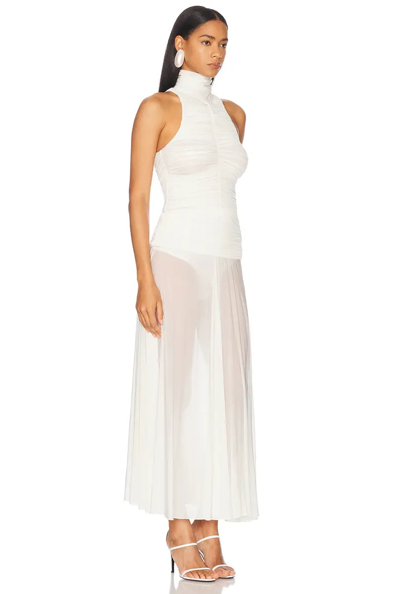 Magda Butrym High Neck Long Dress | Thumbnail 2 Magda Butrym High Neck Long Dress | Thumbnail 2