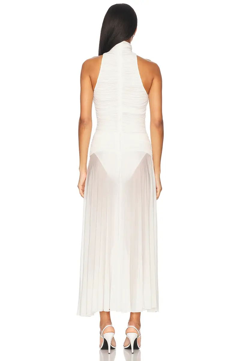 Magda Butrym High Neck Long Dress | Thumbnail 3 Magda Butrym High Neck Long Dress | Thumbnail 3