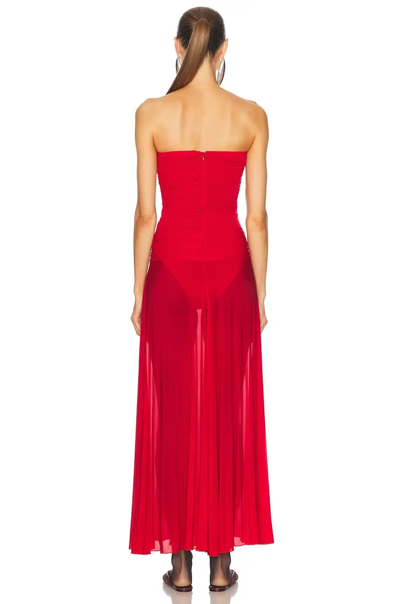 Magda Butrym Strapless Long Dress | Thumbnail 3 Magda Butrym Strapless Long Dress | Thumbnail 3