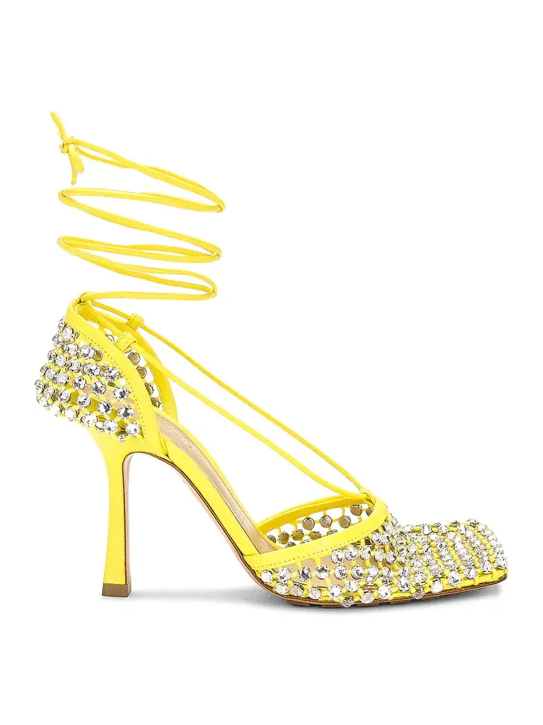 Stretch Lace Up Sandal