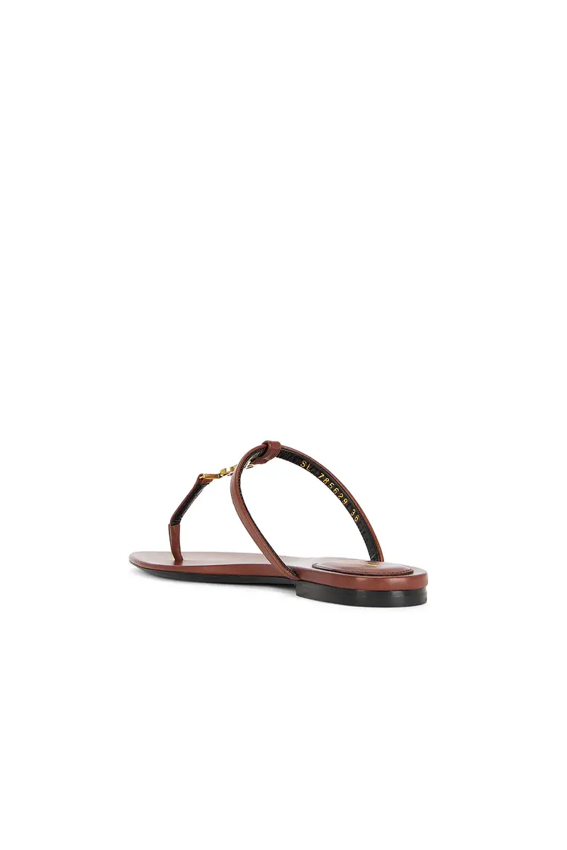 Saint Laurent Cassandra Flat Sandal | Thumbnail 3 Saint Laurent Cassandra Flat Sandal | Thumbnail 3