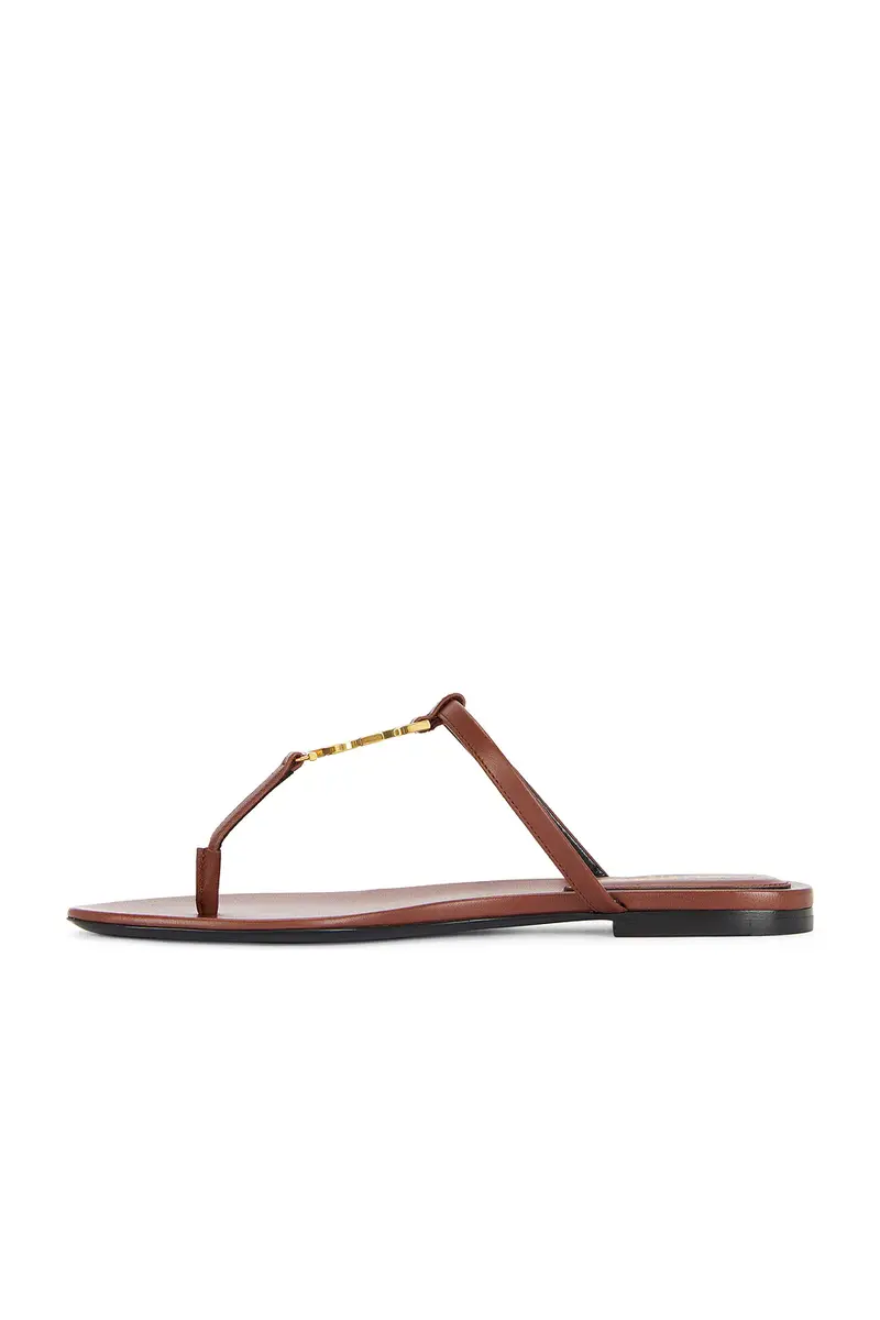 Saint Laurent Cassandra Flat Sandal | Thumbnail 5 Saint Laurent Cassandra Flat Sandal | Thumbnail 5