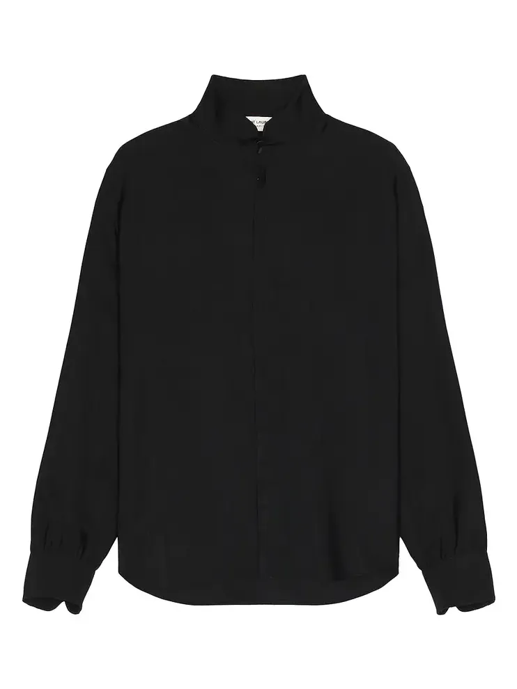 Saint Laurent Chemise Col Chemine