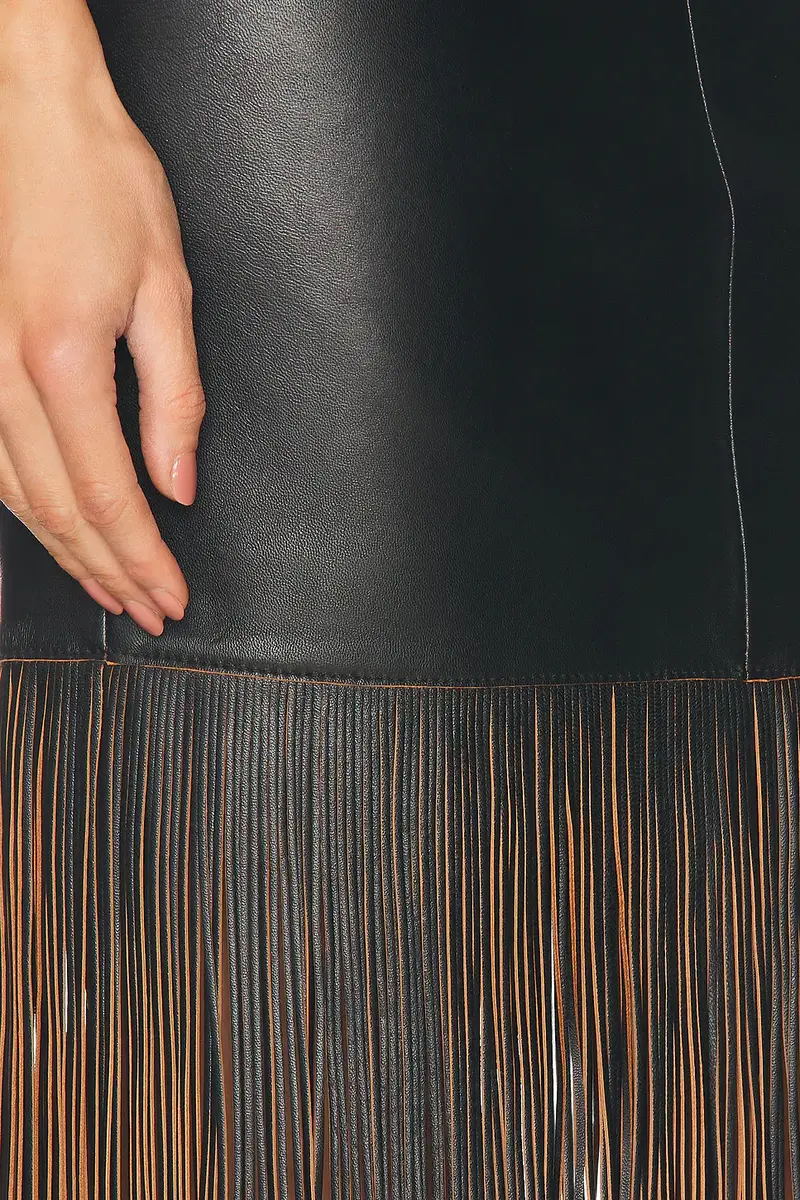 BLUMARINE Fringe Leather Skirt | Thumbnail 6 BLUMARINE Fringe Leather Skirt | Thumbnail 6