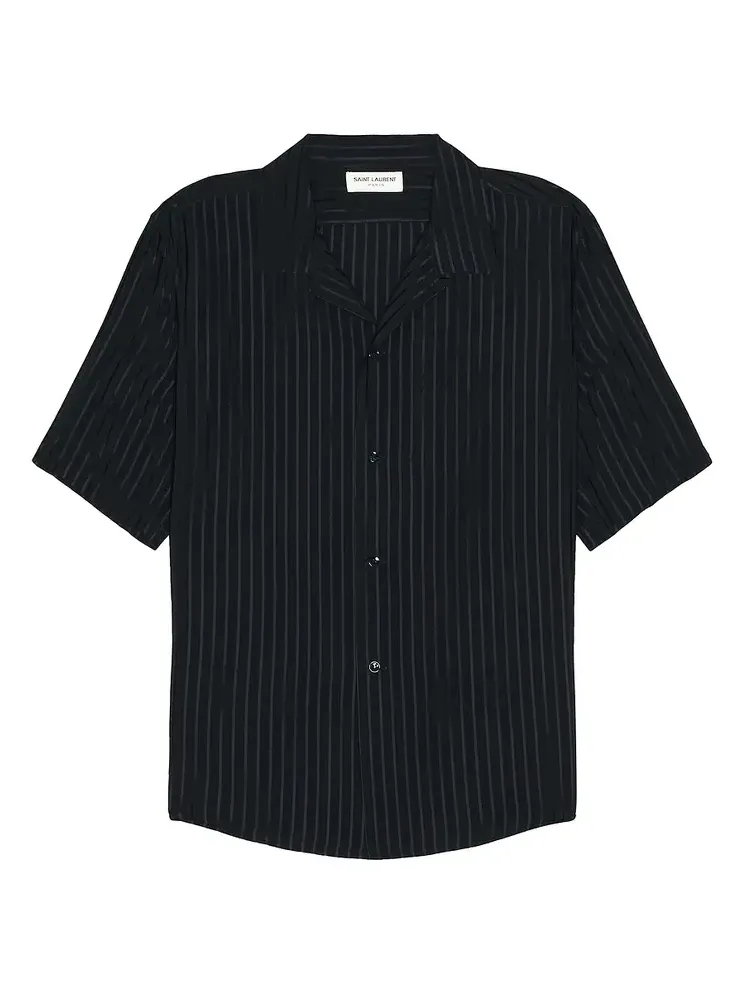 Saint Laurent Chemise Polo Col Requin