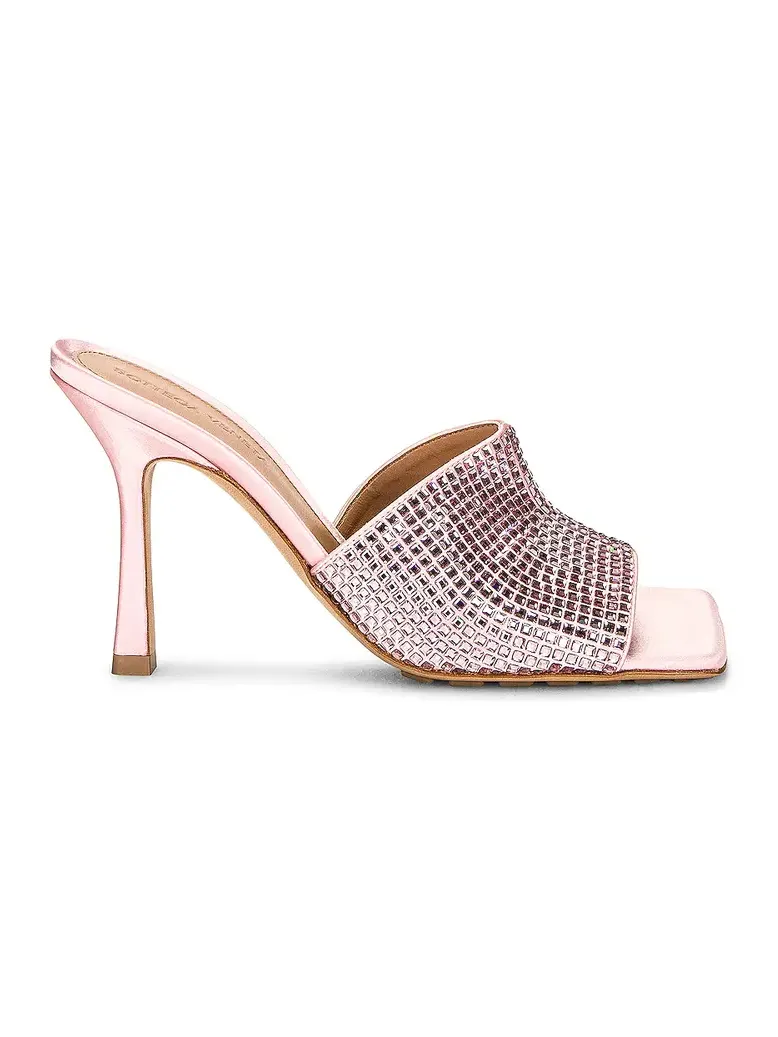 Sparkle Stretch Mule Sandals