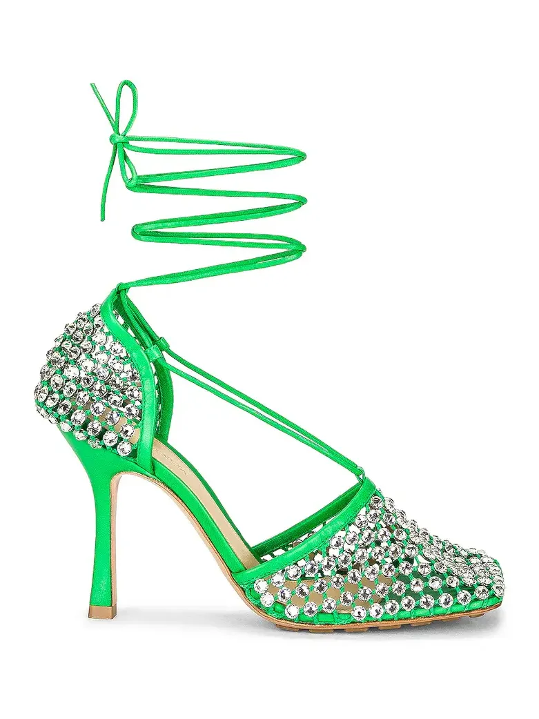 Sparkle Stretch Lace-Up Sandals Sparkle Stretch Lace-Up Sandals