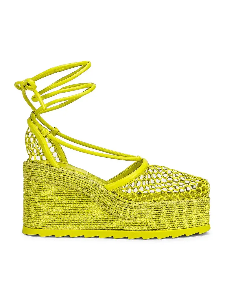 Stretch Lace Up Espadrilles