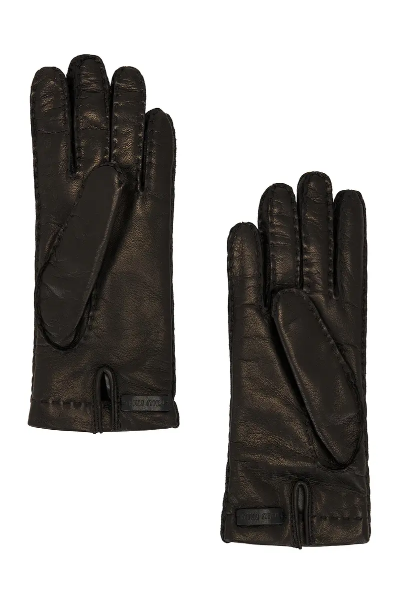 Miu Miu Nappa Short Gloves | Thumbnail 2 Miu Miu Nappa Short Gloves | Thumbnail 2