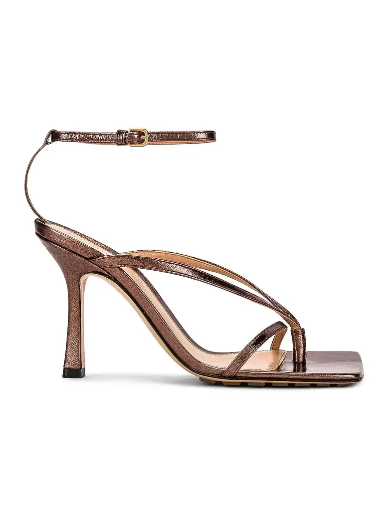 Stretch Metallic Leather Sandals Stretch Metallic Leather Sandals