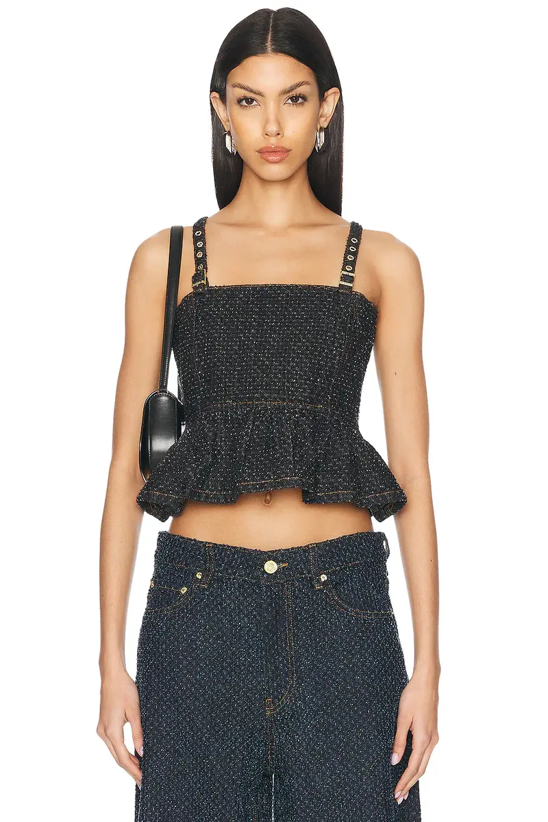 Ganni Sleeveless Top | Image 1 Ganni Sleeveless Top | Image 1
