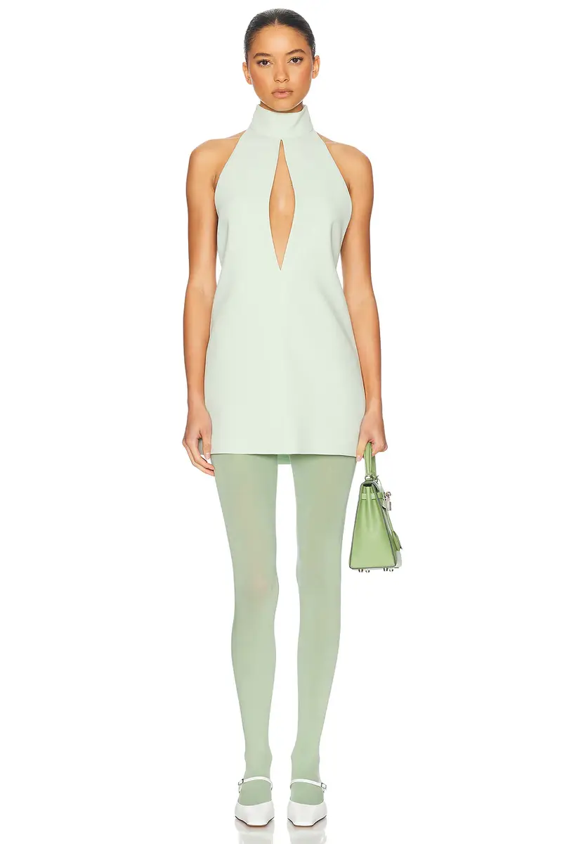 Helsa The Heavy Crepe Halter Dress | Image 1 Helsa The Heavy Crepe Halter Dress | Image 1