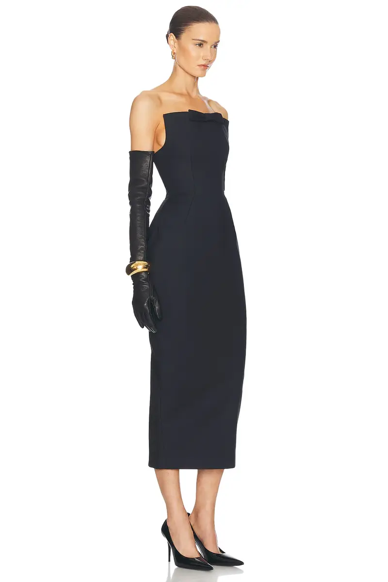 Helsa The S Curve Dress With Bow | Thumbnail 2 Helsa The S Curve Dress With Bow | Thumbnail 2